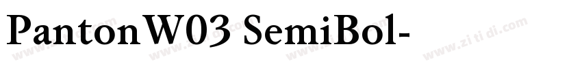 PantonW03 SemiBol字体转换